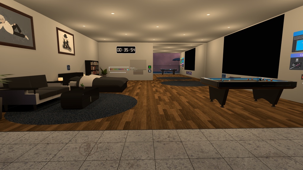 8 Ball Swimming Pool Room【SDK3 VRChat Ready】スイミングプール, エイトボール, ルーム