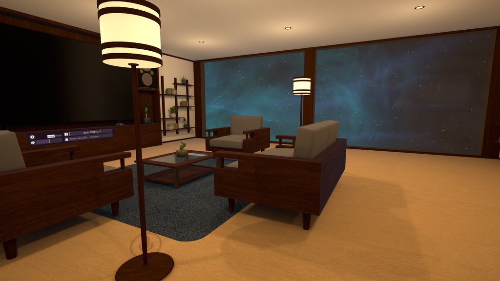 4 Rooms Apartment with 8 Ball 【SDK3 VRChat Ready】 8ボール付き4部屋のアパート