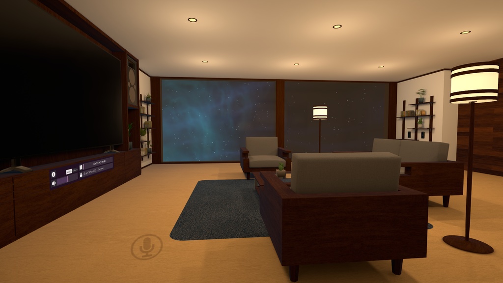 4 Rooms Apartment with 8 Ball 【SDK3 VRChat Ready】 8ボール付き4部屋のアパート