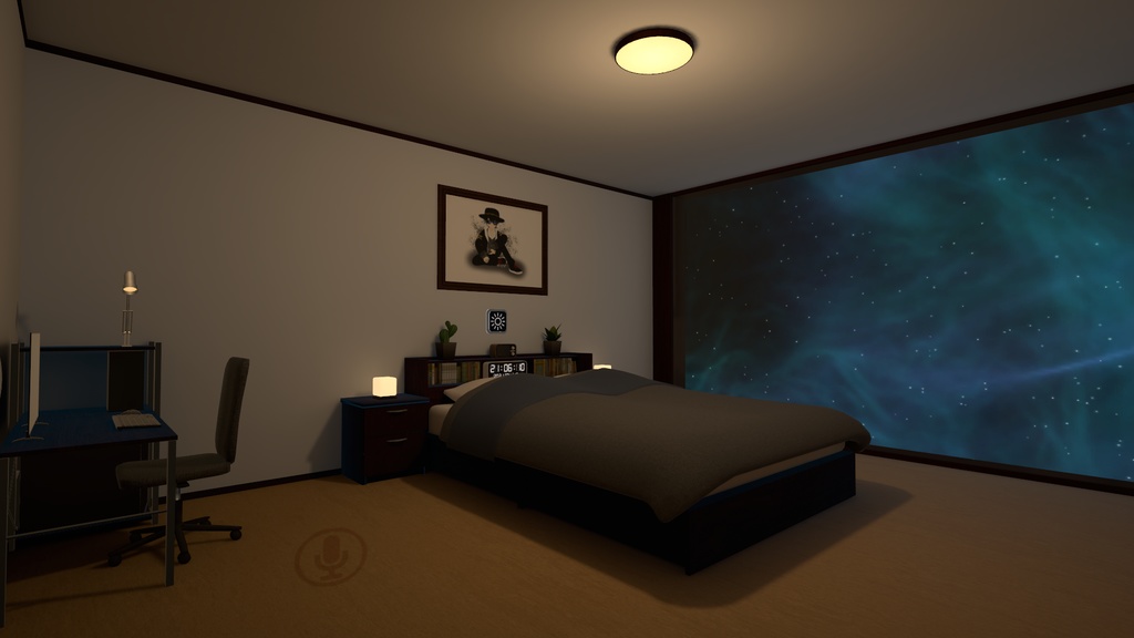 4 Rooms Apartment with 8 Ball 【SDK3 VRChat Ready】 8ボール付き4部屋のアパート