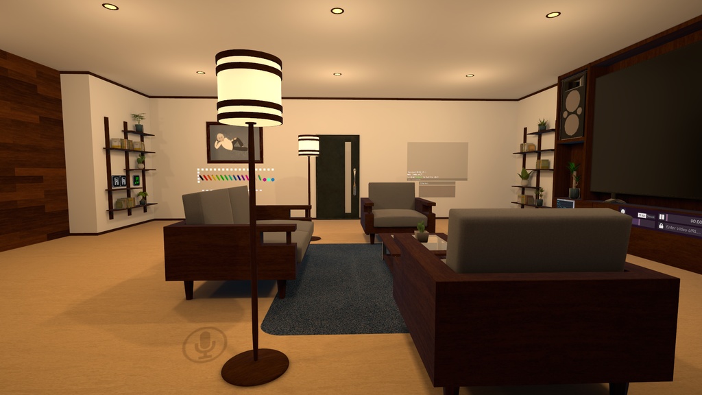 4 Rooms Apartment with 8 Ball 【SDK3 VRChat Ready】 8ボール付き4部屋のアパート