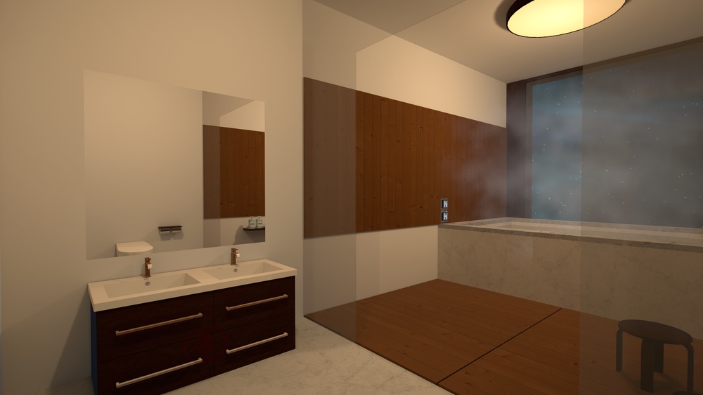 4 Rooms Apartment with 8 Ball 【SDK3 VRChat Ready】 8ボール付き4部屋のアパート