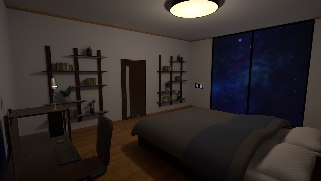 3 Floors House with 8 Ball 【SDK3 VRChat Ready】 8ボール付き3階建ての家