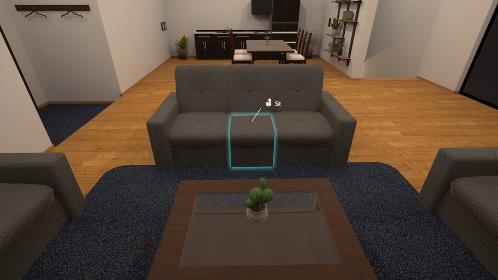 3 Floors House with 8 Ball 【SDK3 VRChat Ready】 8ボール付き3階建ての家