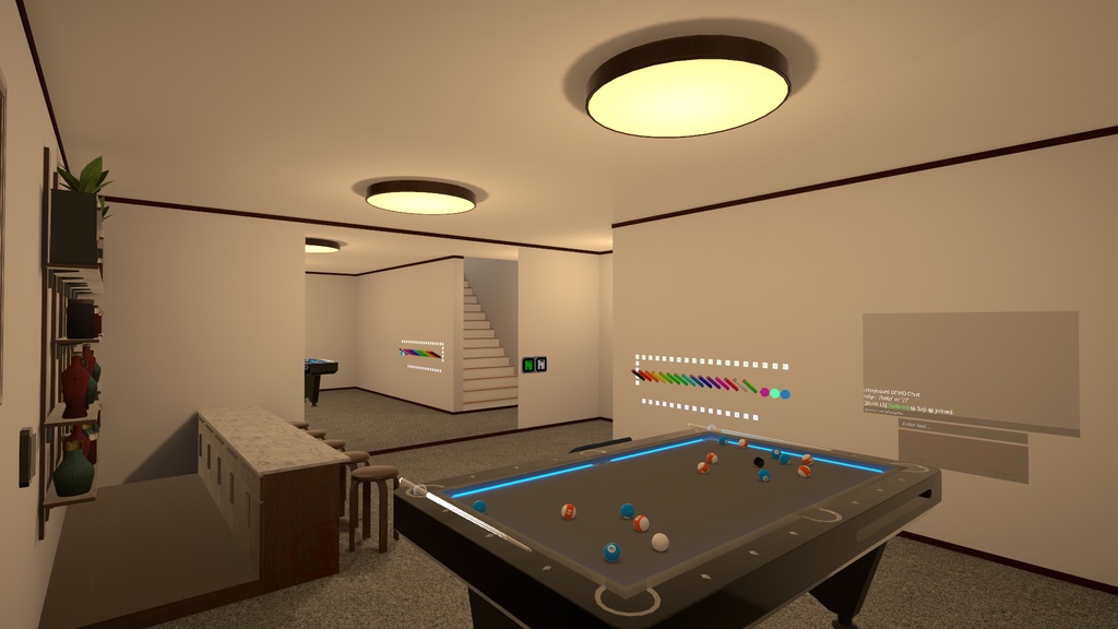 3 Floors House with 8 Ball 【SDK3 VRChat Ready】 8ボール付き3階建ての家