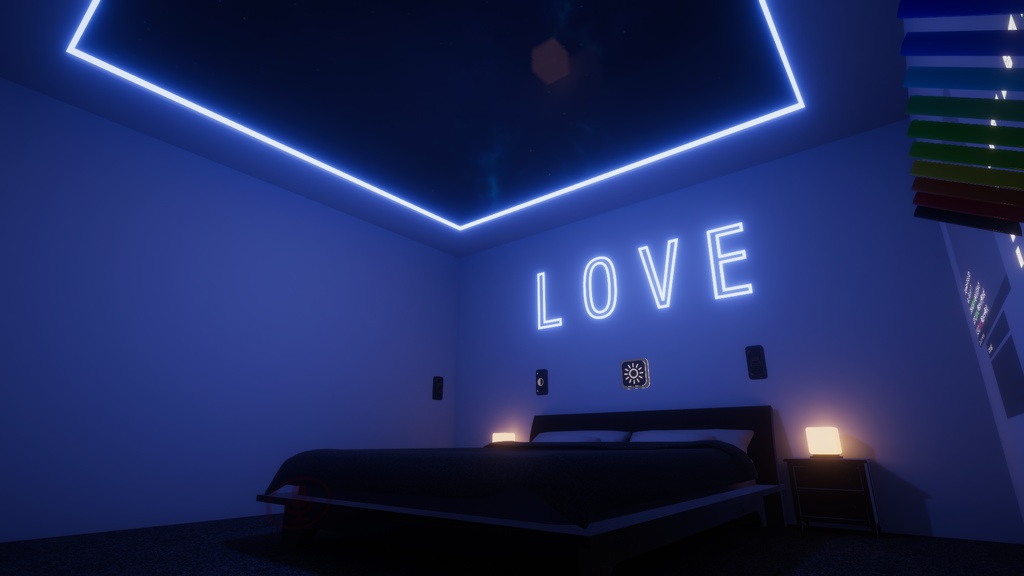 Night Sky Room 【SDK3 VRChat Ready】 夜空の部屋