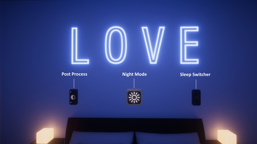 Night Sky Room 【SDK3 VRChat Ready】 夜空の部屋