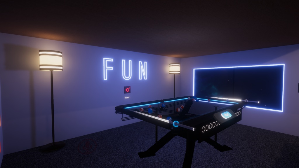 Led Loft with 8 Ball 【SDK3 VRChat Ready】8ボール付きLedロフト