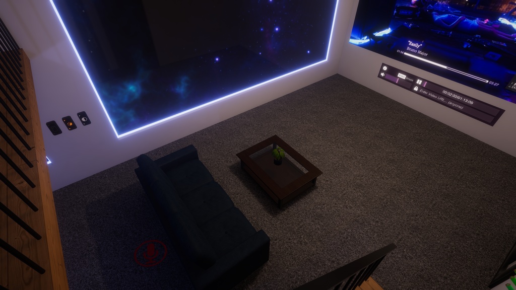 Led Loft with 8 Ball 【SDK3 VRChat Ready】8ボール付きLedロフト