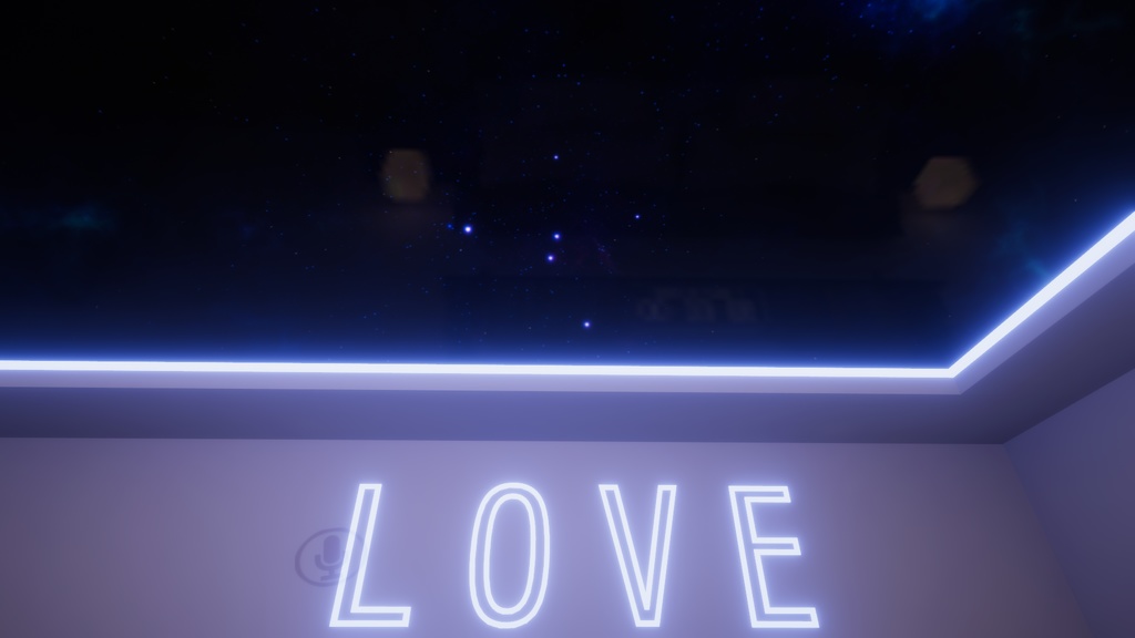 Led Loft with 8 Ball 【SDK3 VRChat Ready】8ボール付きLedロフト