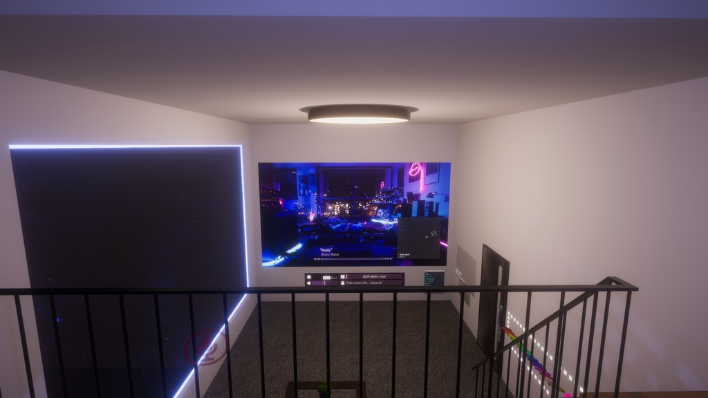 Led Loft with 8 Ball 【SDK3 VRChat Ready】8ボール付きLedロフト