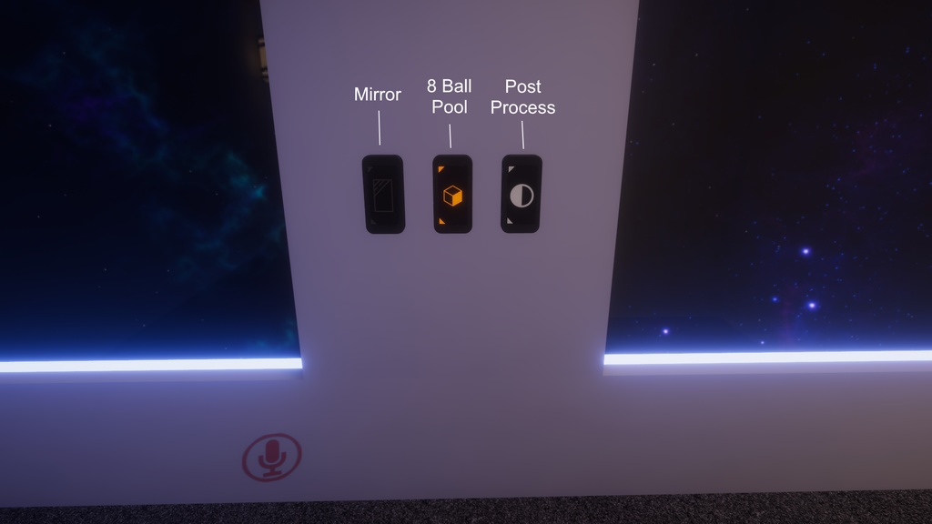 Led Loft with 8 Ball 【SDK3 VRChat Ready】8ボール付きLedロフト