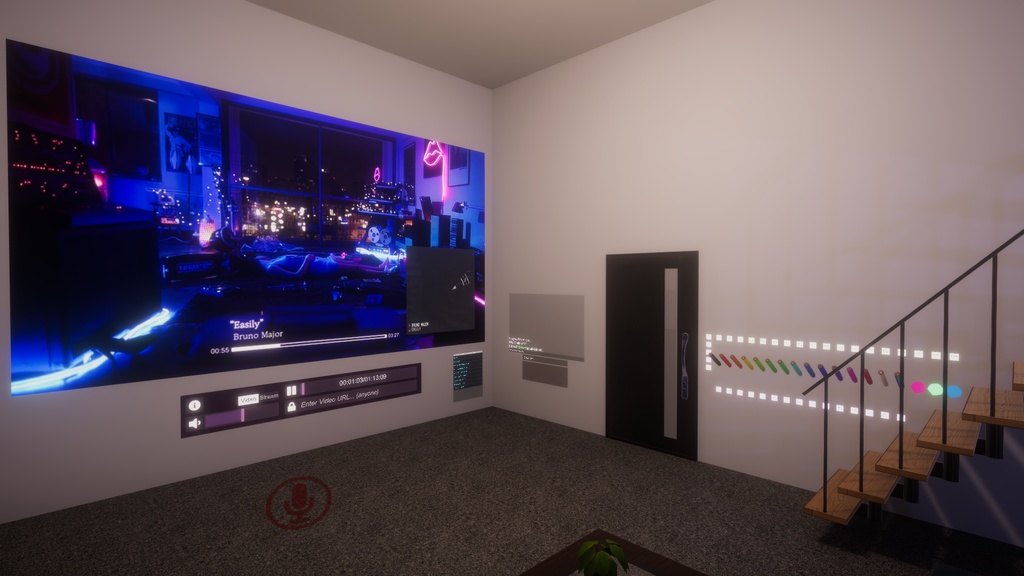 Led Loft with 8 Ball 【SDK3 VRChat Ready】8ボール付きLedロフト