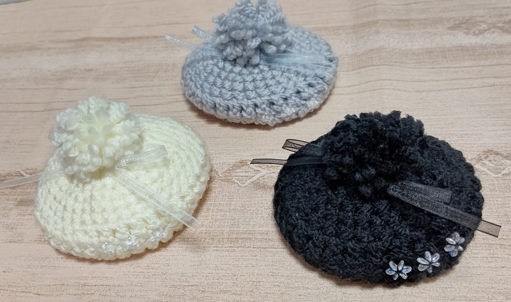 ニットベレー帽