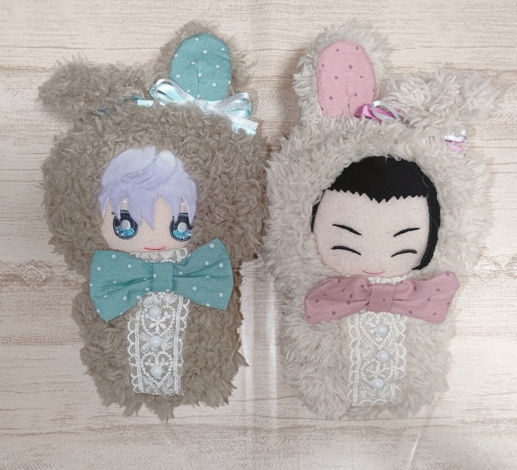 わたあめうさちゃん 茶 あみぐるみ ハンドメイド