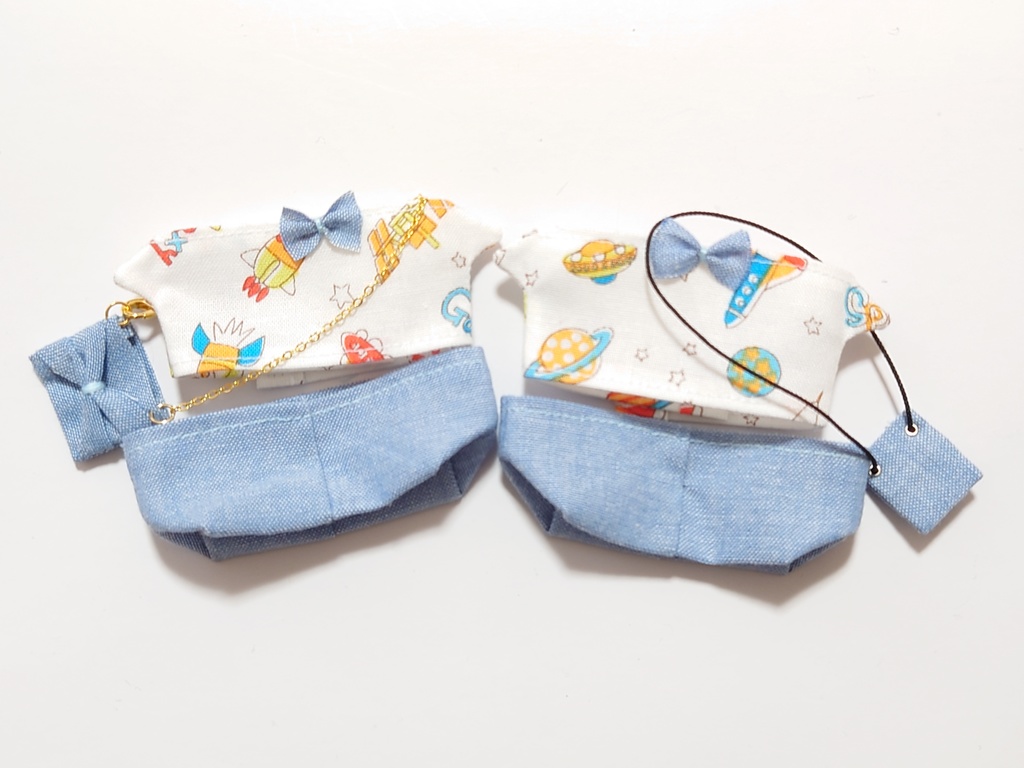 もちマスミニ　宇宙柄お洋服セット