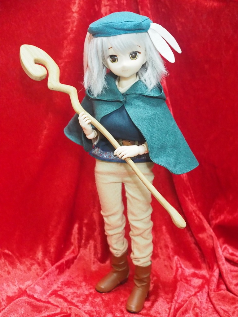 1/3ドール用 オークのミディアムスタッフ
