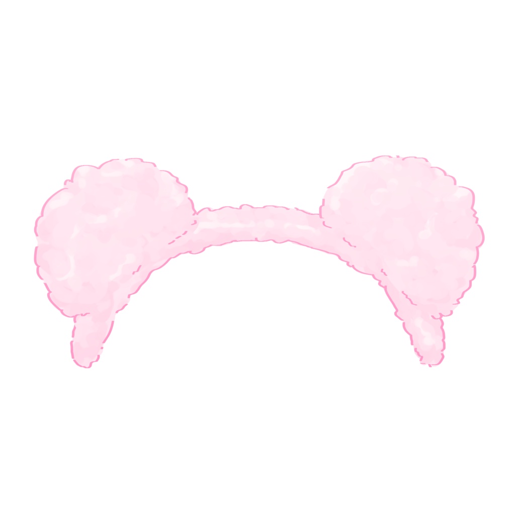 【フリー素材】ぷるぷるゆれるクマみみカチューシャ🐻