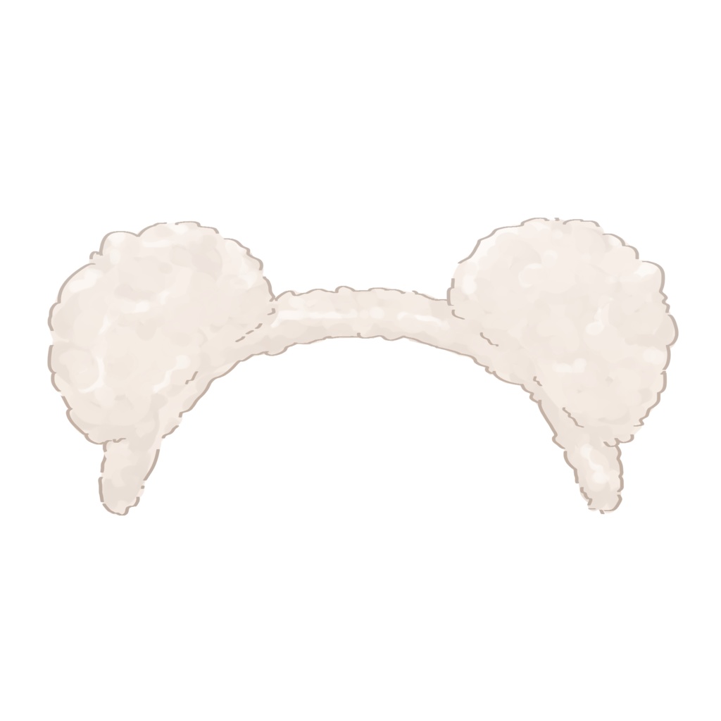 【フリー素材】ぷるぷるゆれるクマみみカチューシャ🐻