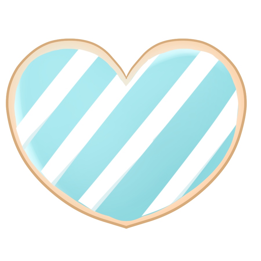 【フリー素材】ホワイトデークッキー💙