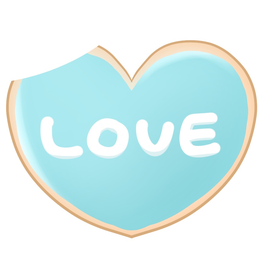 【フリー素材】ホワイトデークッキー💙