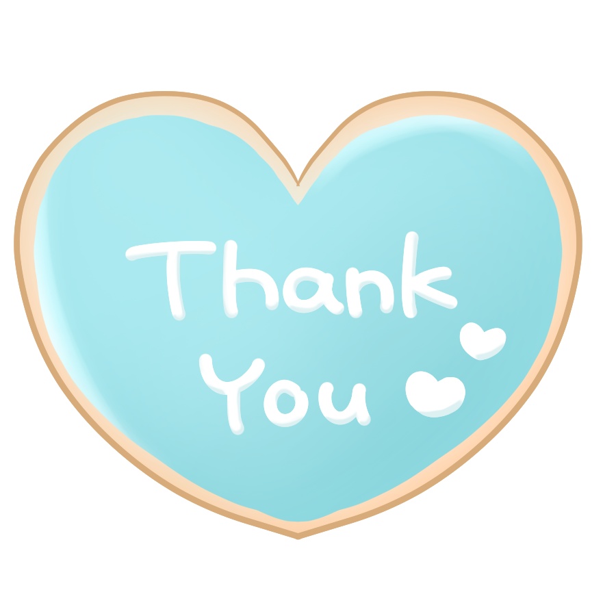 【フリー素材】ホワイトデークッキー💙