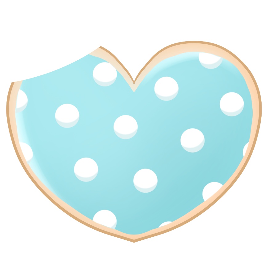 【フリー素材】ホワイトデークッキー💙