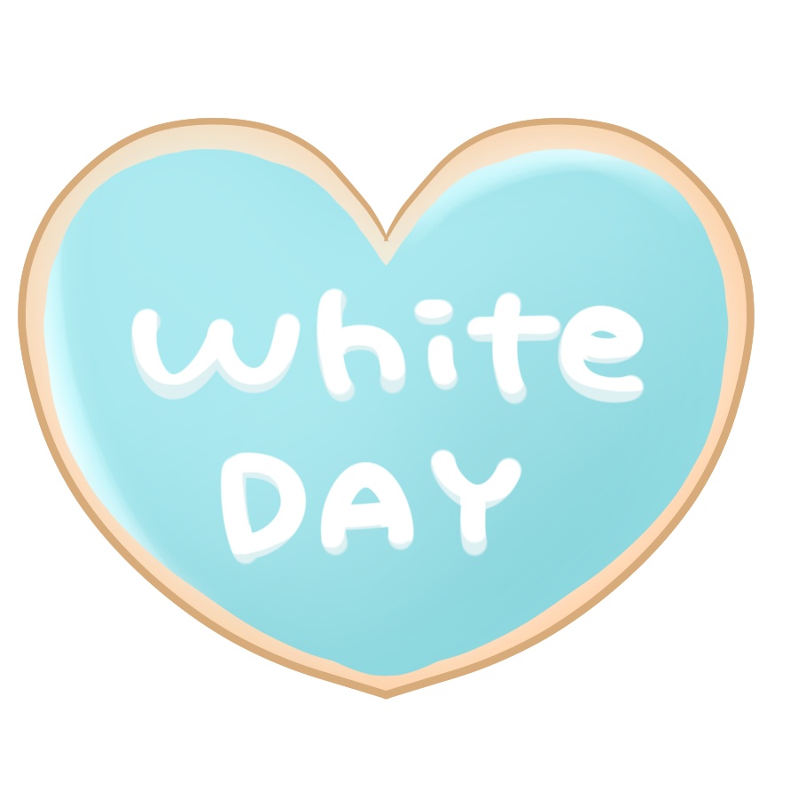 【フリー素材】ホワイトデークッキー💙