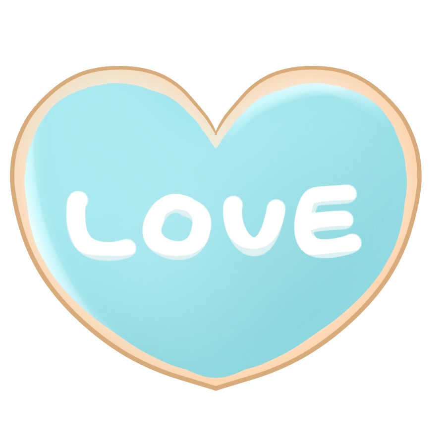 【フリー素材】ホワイトデークッキー💙