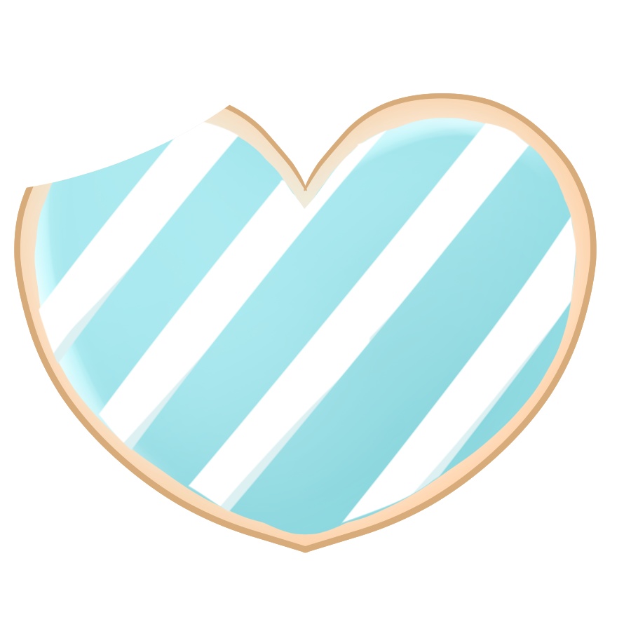 【フリー素材】ホワイトデークッキー💙