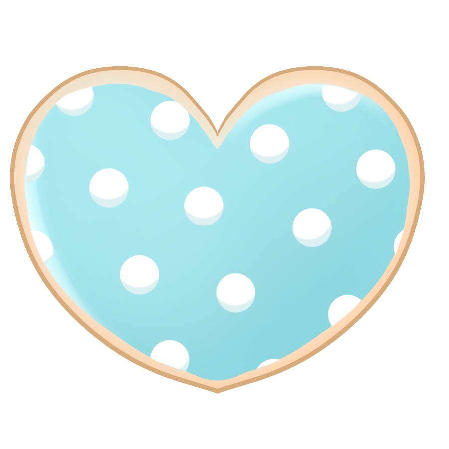 【フリー素材】ホワイトデークッキー💙