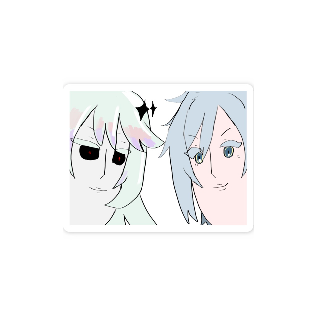 【お化けにもり塩】アゴスマホステッカー【恒常】