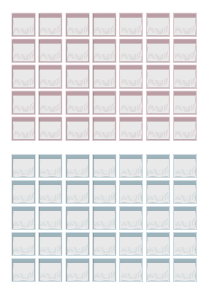【無料配布】日付シート 印刷用 A4