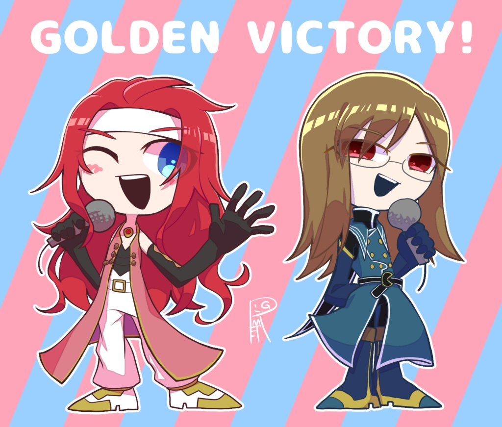 Golden Victoryアクリルキーホルダー