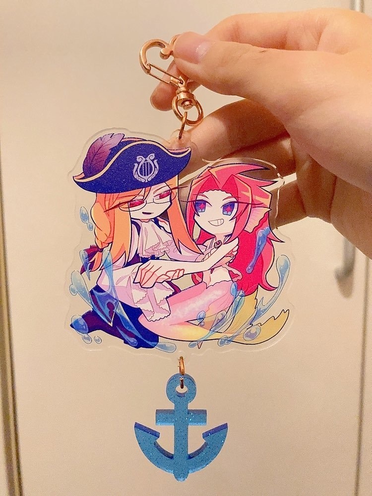 海賊ジェイド＆人魚ゼロス　アクリルキーホルダー