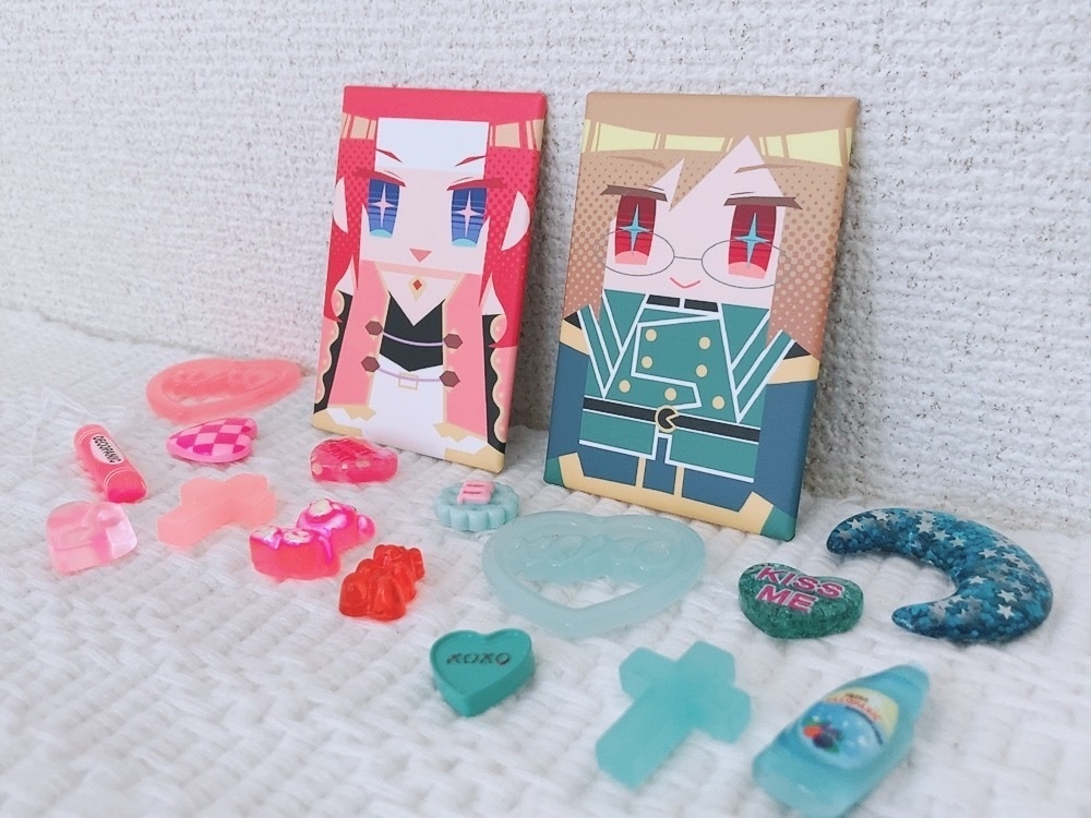 ジェイド&ゼロス スクエア缶バッジ