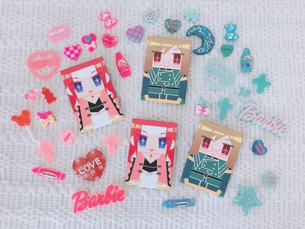 ジェイド&ゼロス　スクエア缶バッジ