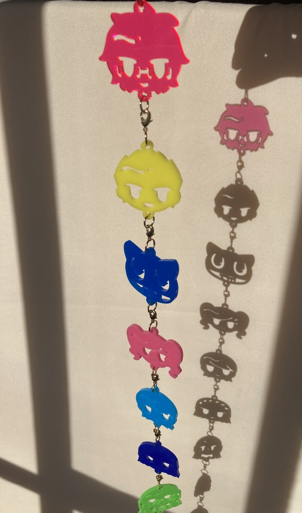 【P5R】連結怪盗団型抜きアクキー