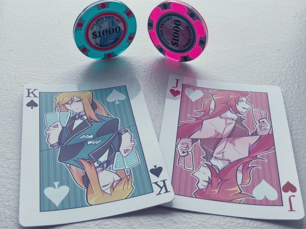 ゴールデンビクトリーカジノチップ風アクキー