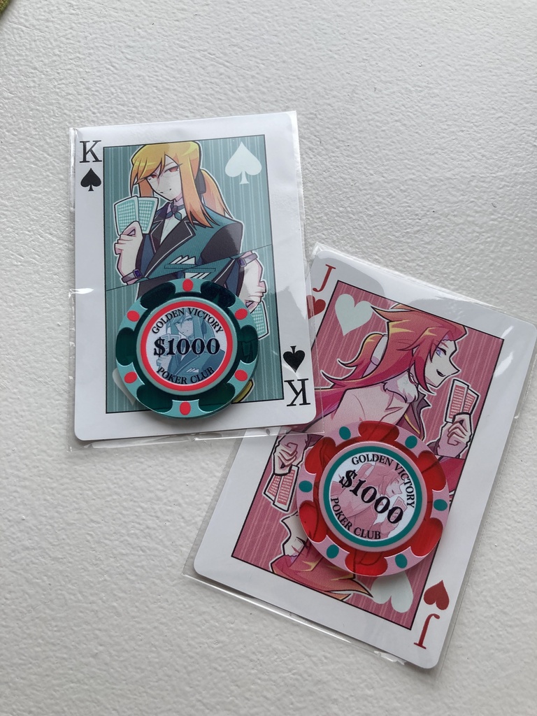 ゴールデンビクトリーカジノチップ風アクキー