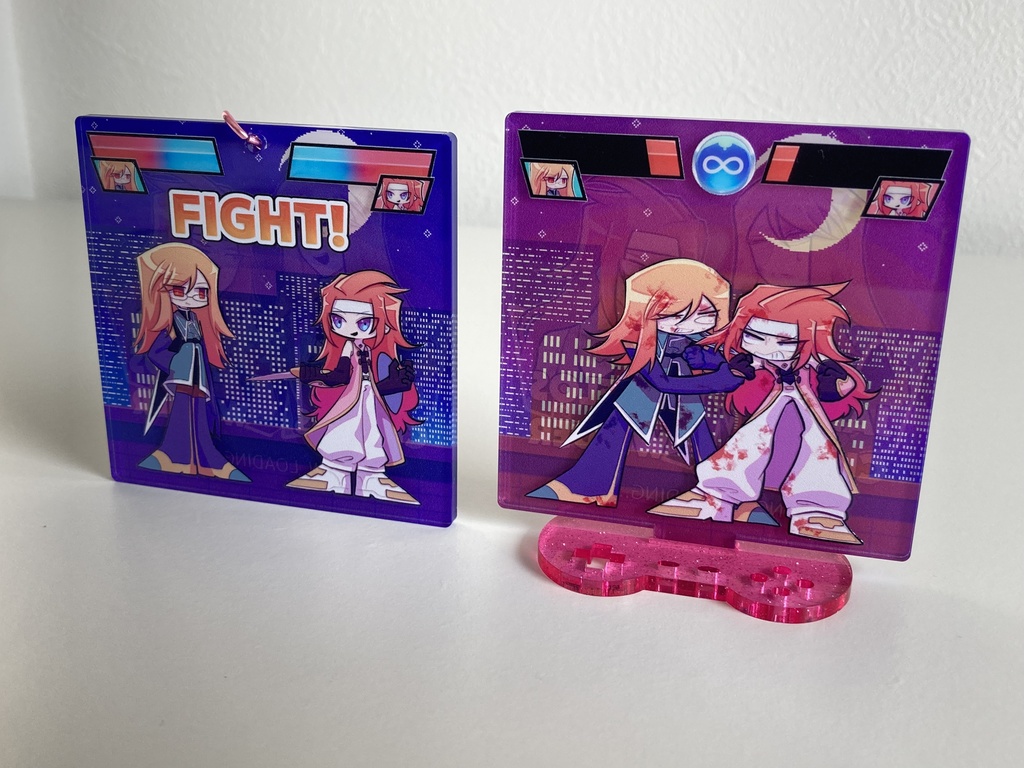 GV格闘ゲーム風立体印刷アクキー/アクスタ