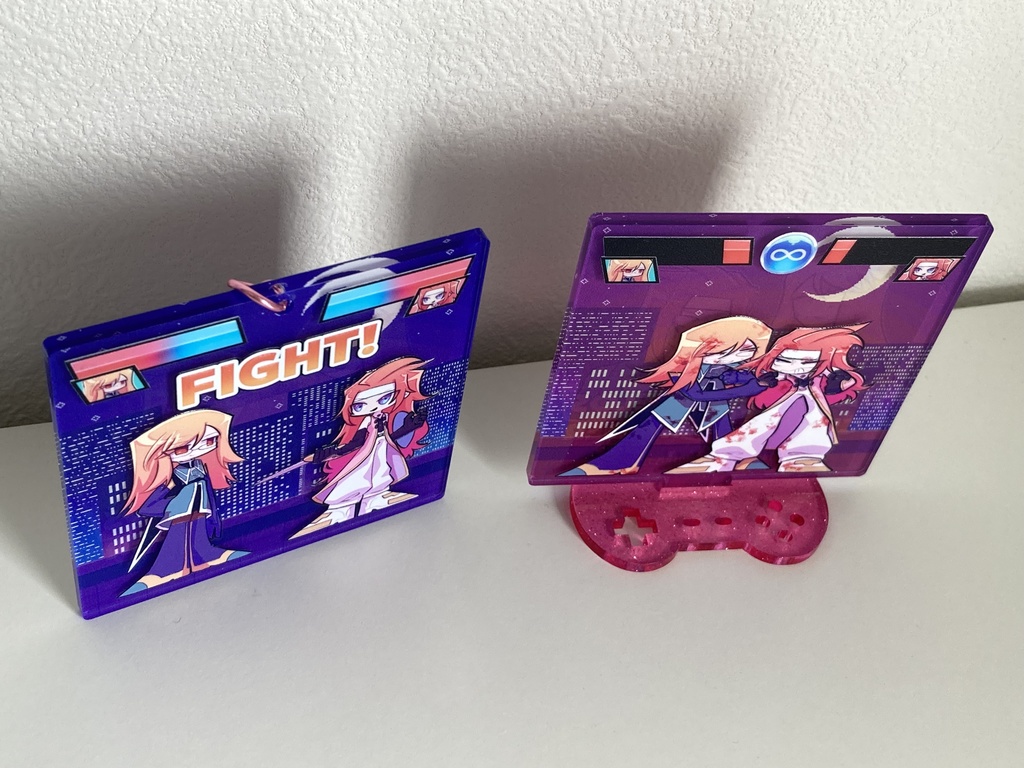 GV格闘ゲーム風立体印刷アクキー/アクスタ