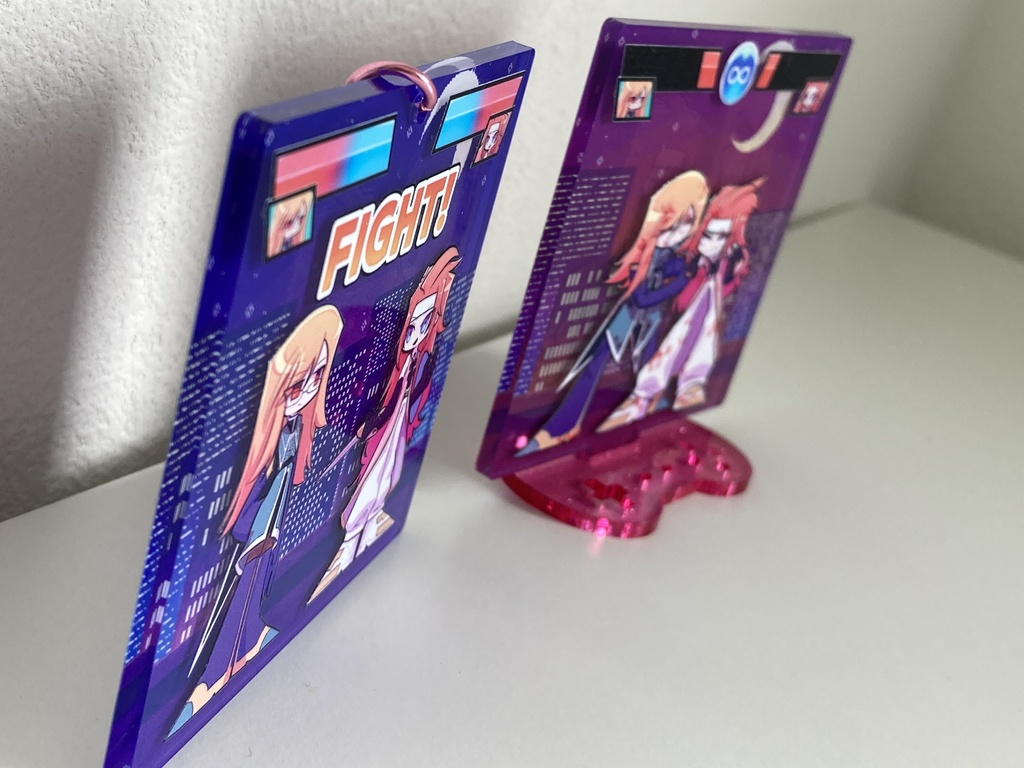 GV格闘ゲーム風立体印刷アクキー/アクスタ