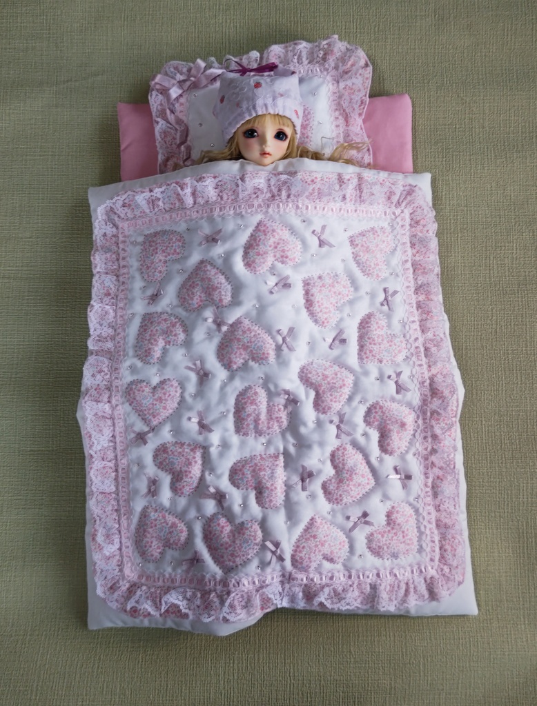 ドール用お布団セット(ピンク)