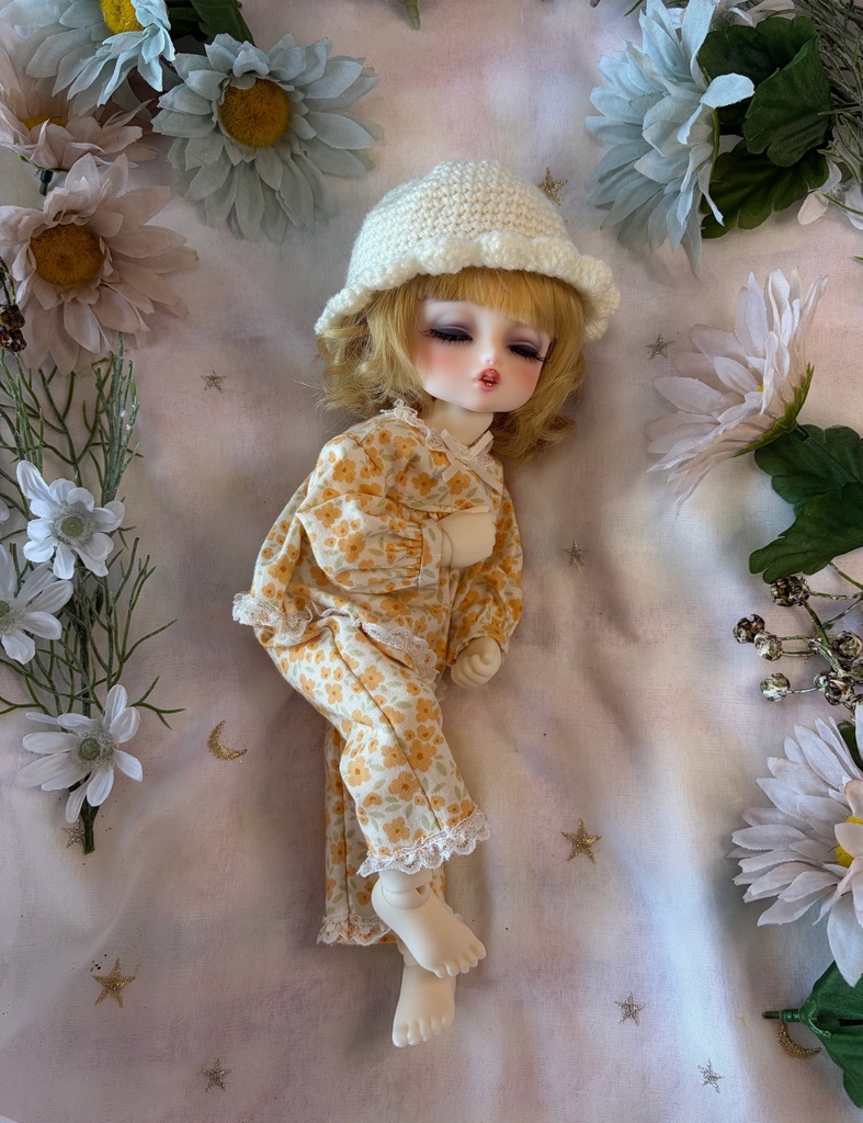 幼SD  パジャマセット（黄色花柄）