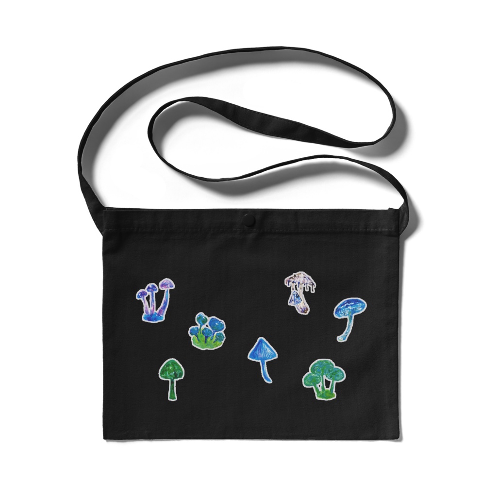 青緑きのことおさんぽサコッシュ