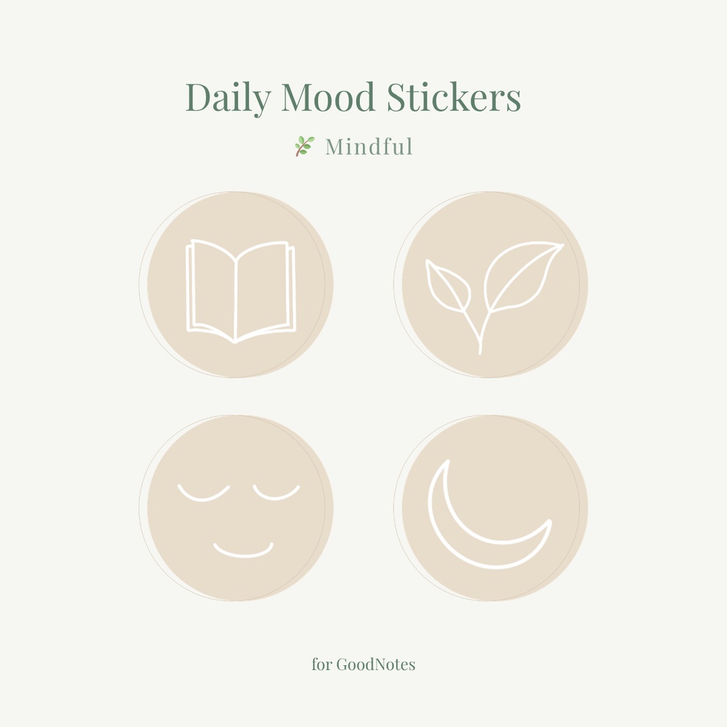 整えるアイコンステッカー｜Daily Mood Stickers（All Edition / for GoodNotes）