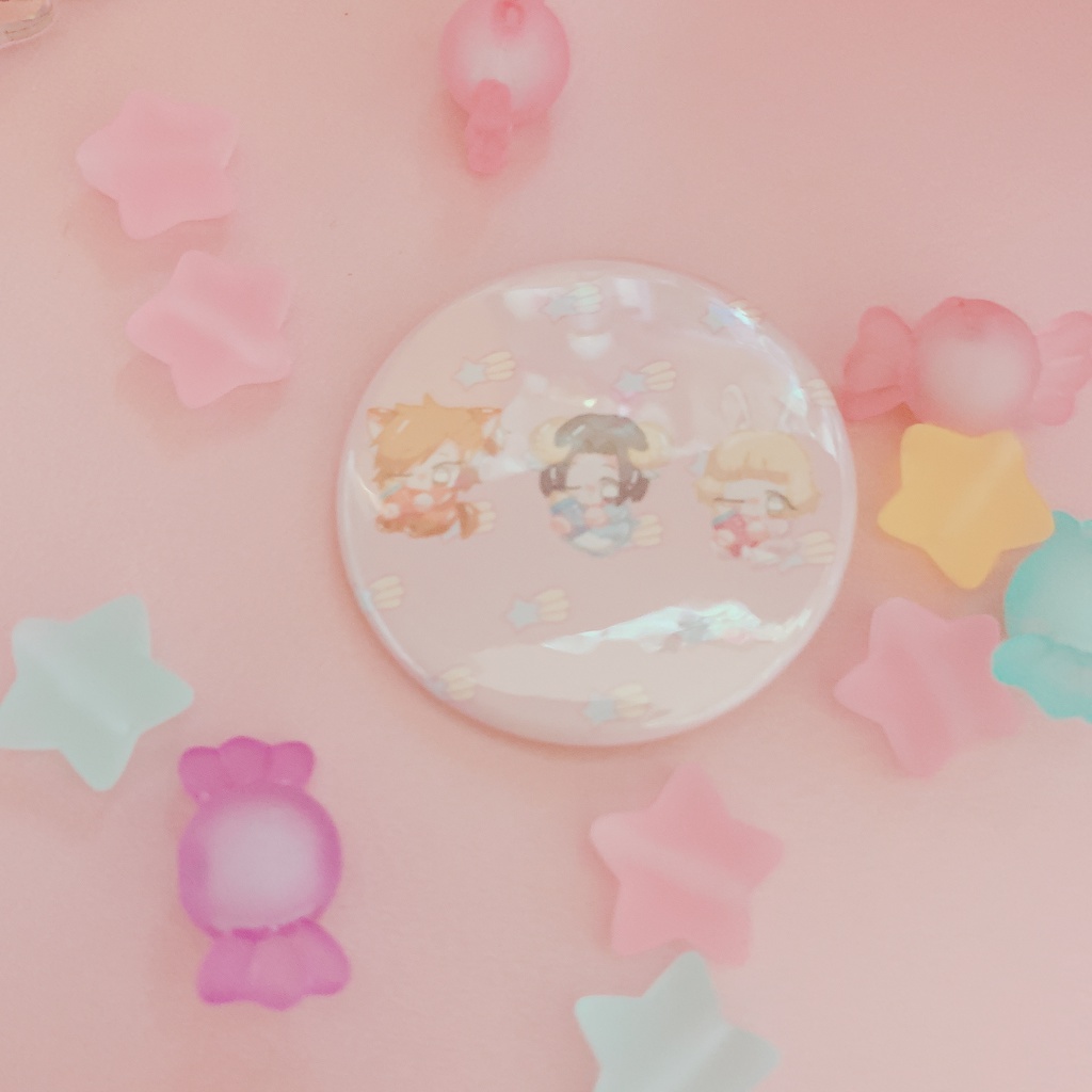 ♡もふ缶バッチ♡