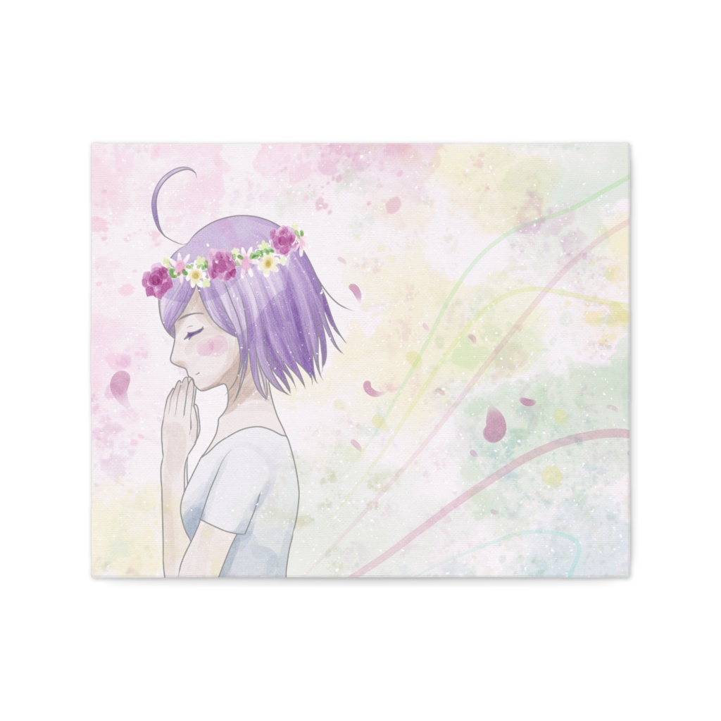 花冠とナリコちゃん キャンバス F3