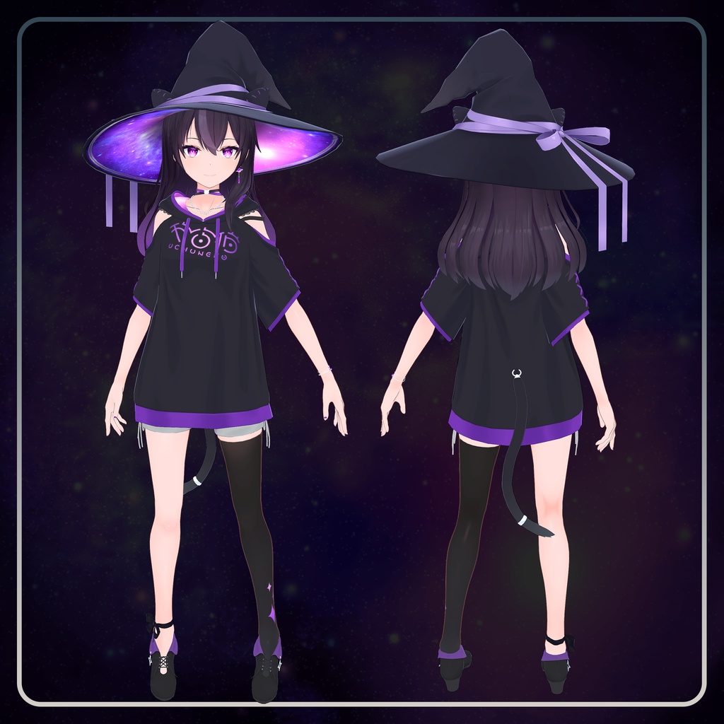 "宙猫(そらねこ)"【VRChat向けオリジナルアバター】(AAbody同梱)